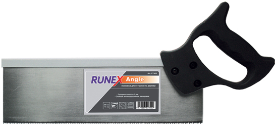  Ножовка по дереву для стусла 300мм ударный зуб 13 з/д "Runex Angle"  