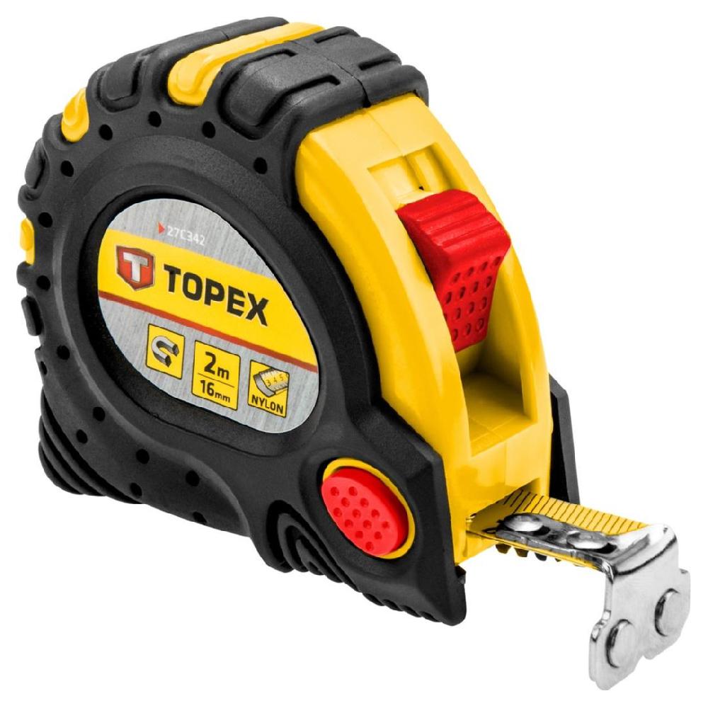  Рулетка TOPEX  5 м x 25 мм стальная лента, магнит