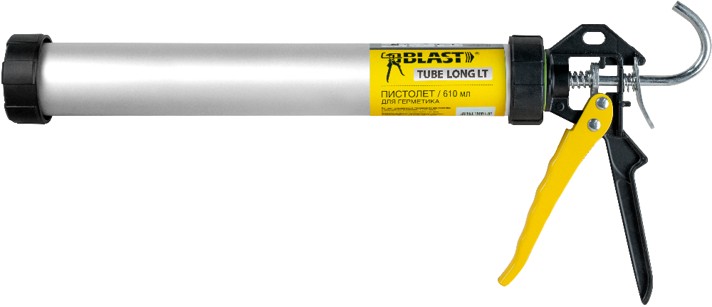 Пистолет для герметика алюминиевая туба TUBE LONG LT Blast 600 мм