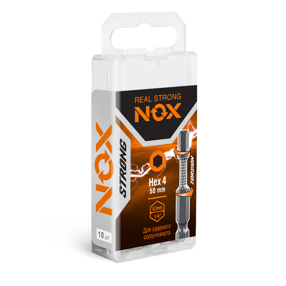  HEX 4х50 Бита torsion STRONG NOX 