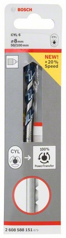  8х50х100 Сверло бетон CYL-5